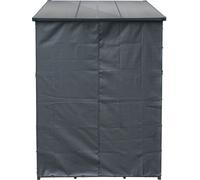 Toboli Housse de protection S – 1370 x 10 x 1380 mm – en Polyester – pour Range-bûches Extérieur – Toile Avant Arrière – pour Stockage Empilage Cheminée Poêle