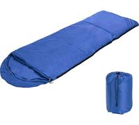 Toboli Sac de couchage rectangulaire – Bleu – en Fibre synthétique – 210 x 75 cm – Ultra-léger 950 g – Camping Plein air Randonnées Festivals