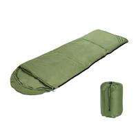 Toboli Sac de Couchage rectangulaire Vert 210x75cm Ultra-léger 950g Fibre synthétique Camping Plein air