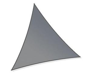 Toboli Voile d’ombrage Triangulaire 4x4x4m Protection Vent Soleil UV 30+ Auvent Jardin Balcon Patio