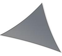 Toboli Voile d’ombrage triangulaire - 5 x 5 x 7 m - en tissu PE - Protection Vent et Soleil UV 30+ - avec anneaux en D et câbles - Toile Auvent de Jardin Patio Terrasse Camping - couleur Grise