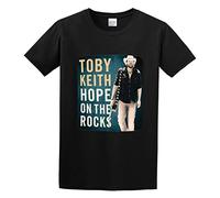 Toby Keith Hope on The Rocks Unisex 100% Cotton Short-Sleeve T-Shirts Black L