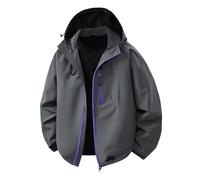 Tobysper Veste de pluie pour homme - Imperméable - Veste fonctionnelle confortable - Veste de mi-saison - Vêtement de pluie - Vêtement de cyclisme - Coupe-vent - Respirant - Veste softshell - Veste de