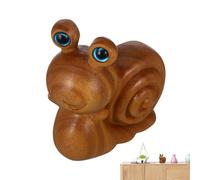 TocaFeank Figurine Escargot - Décor Étagère Bois Escargot | Accessoires Déco Maison et Bureau pour Jardinière Extérieur Intérieur Chambre Salon Bibliothèque Paysage Bureau