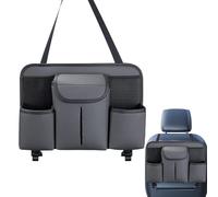 TocaFeank Organisateur de rangement de siège, organisateur de siège arrière de voiture - Sac de rangement pour siège arrière automatique,Poche de rangement pour camion avec deux porte-gobelets, sac de