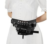 TocaFeank Pochette Steampunk | Ceinture Renaissance Corset Chevalier Médiéval,Ceinture Renaissance avec sensation Vintage pour jeu de rôle, accessoire de Costume, artisanat de fête, bricolage