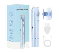 TocaFeank Rasoir Électrique Pour Femmes - Outil De Toilettage Avec Deux Têtes - Rasoir Électrique Femmes 400mAh,Pour Le Corps, La Peau, Les Jambes, Les Aisselles, Les Zones Intimes, La Beauté Et Le