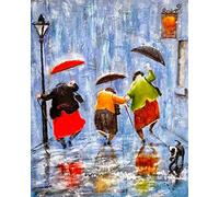 TOCAVE Peindre par Nombre Peinture par numéro Les Femmes vivent dans la Peinture avec la quantité de vêtements pour Adultes, Qui est Un Style de décoration intérieure Unique 40x50cm