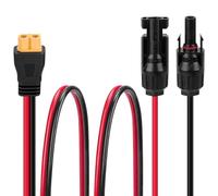 TOCCOOL Câble d'extension solaire XT60 vers MC4, 12 AWG très résistant, 3 m, compatible avec ABOK Ark3600, Anker SOLIX C200 DC, EF ECOFLOW Trail 300 DC