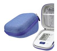 TOCCOOL Étui rigide en EVA pour tensiomètre - Rangement de voyage compatible avec Omron Série 3, résistant aux chocs et à l'eau - Bleu