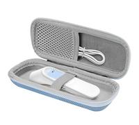TOCCOOL Étui rigide pour thermomètre infrarouge - Boîte de rangement de voyage de protection - Lecteur de température - Compatible avec les thermomètres frontaux iHealth/Viproud/No-Touch (bleu, sac