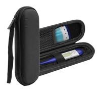 TOCCOOL Étui rigide pour thermomètre, sac de rangement de voyage résistant aux chocs pour thermomètre numérique oral, pochette de protection étanche avec poche en maille, dragonne pour écouvillons et