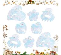 TOCESS Y2K Lot de 8 petites pinces à cheveux en forme de tortue pour femmes : mini pinces florales décoratives pour cheveux fins et courts pour filles et adolescentes - Jolies petites pinces à