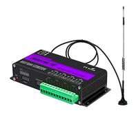 TOCHCA SM4-WLTE 4G GSM SMS TéLéCommande ON/OFF ContrôLeur 4 Relais APP TéLéCommande Capteur de TempéRature-EU Plug