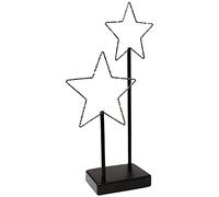 ToCi Décoration étoile avec éclairage LED | Lampe en métal avec 30 LED | 24 x 5 x 40 cm