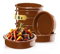 ToCi - Ensemble de 6 assiettes colorées pour tapas, en terre cuite méditerranéenne, pour dessert, diamètre 11,5 cm, produit traditionnel espagnol, 175 ml