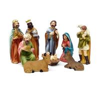ToCi Jeu de 9 santons pour crèche de Noël traditionnelle 11 cm