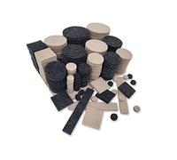 ToCi Lot de 300 Patins en Feutre Autocollants - Protection de Sol Ultime pour Meubles Différentes Tailles pour Un Ajustement Parfait. Adhésif Extra Fort pour éviter Les bruits de Rayures