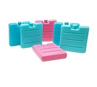 ToCi Lot de 6 mini pains de glace Bleu/rose/vert