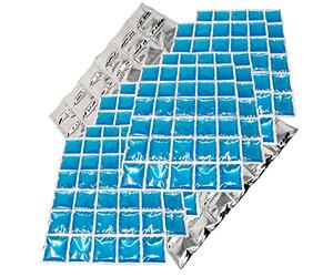 ToCi Lot de 9 tapis de refroidissement avec 30 cellules de refroidissement, lot de glace, coussin de refroidissement, compresse, blocs de refroidissement, éléments de refroidissement flexibles, 38 x