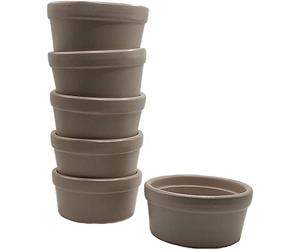 ToCi Mini bols à tapas - Bols pour snacks et pour sauces pour chips, sauces, sucreries - Bols à raclette - petits bols en céramique - idéaux pour antipasti, meze ou kahvalti… (taupe)