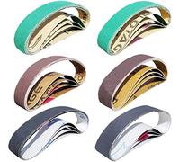 Tockrop Lot de 24 bandes abrasives de rechange pour aiguiseur de couteaux et outils Ken Onion Edition (WSKTS-KO) - 80/120/240/400/1000/1200 grains (1,9 x 30,5 cm) - Multicolore