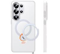 TOCOL Coque pour Samsung Galaxy S26 Ultra avec Support Réglable, Blanc | Compatible avec MagSafe, Béquille Intégrée, Protection de Qualité Militaire, Antidérapante, Case Dos Mat Translucide Antichoc