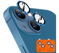TOCOL Protection Caméra pour iPhone 13, iPhone 13 Mini, Bleu Mer