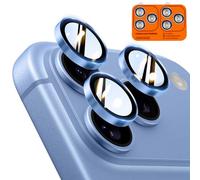 TOCOL Protection Caméra pour iPhone 18 Pro Max, iPhone 18 Pro, Bleu Ciel | Lot de 2, Résistant aux Rayures, Antichoc, Dureté 9H, Anti-Buée, Anti-Reflet, Installation Facile, HD Protections d'Objectif