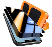 TOCOL Verre Trempé Anti Espion pour iPhone 11, iPhone XR, Véritable Anti-Espion à 25°, Dépoussiérage Automatique, Sans Bulles, Dureté 9H, Coques de Téléphone Compatibles, 2 Pièces