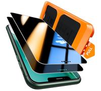TOCOL Verre Trempé Anti Espion pour iPhone 11 Pro/iPhone XS/iPhone X, Véritable Anti-Espion à 25°, Dépoussiérage Automatique, Sans Bulles, Dureté 9H, Coques de Téléphone Compatibles, 2 Pièces