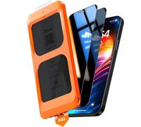 TOCOL Verre Trempé Anti Espion pour iPhone 12/12 Pro, Véritable Anti-Espion à 25°, Dépoussiérage Automatique, Sans Bulles, Dureté 9H, Coques de Téléphone Compatibles, 2 Pièces