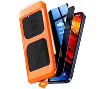 TOCOL Verre Trempé Anti Espion pour iPhone 12 Mini, Véritable Anti-Espion à 25°, Dépoussiérage Automatique, Sans Bulles, Dureté 9H, Coques de Téléphone Compatibles, 2 Pièces-NEW