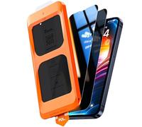TOCOL Verre Trempé Anti Espion pour iPhone 13 / iPhone 13 Pro/iPhone 16e, Véritable Anti-Espion à 25°, Dépoussiérage Automatique, Sans Bulles, Dureté 9H, Coques de Téléphone Compatibles, 2 Pièces