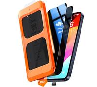 TOCOL Verre Trempé Anti Espion pour iPhone 13 Mini, Véritable Anti-Espion à 25°, Dépoussiérage Automatique, Sans Bulles, Dureté 9H, Coques de Téléphone Compatibles, 2 Pièces