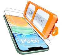 TOCOL Verre Trempé pour iPhone 11, Verre Trempé pour iPhone XR, Dépoussiérage Automatique, Sans Bulles, Dureté 9H, Coques de Téléphone Compatibles, 2 Pièces