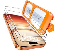 TOCOL Verre Trempé pour iPhone 17 Pro, iPhone 16 Pro, Dépoussiérage Automatique, Sans Bulles, Dureté 9H, Couverture Complète Protection écran, Coques de Téléphone Compatibles, 2 Pièces