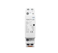 TOCT1 2P 16A 20A 25A 220V/230V 50/60Hz Contacteur Modulaire Domestique CA sur Rail DIN 2NO Ou 1NO 1NC(16A,2NC)