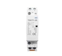 TOCT1 2P 16A 20A 25A 220V/230V 50/60Hz Contacteur modulaire Domestique CA sur Rail DIN 2NO ou 1NO 1NC(25A,1NO1NC)
