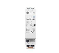 TOCT1 2P 25A 110V bobine 50/60Hz Din Rail ménage AC contacteur modulaire 2NO(2NO)