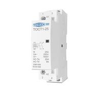 TOCT1 2P 25A AC 220 V/230 V 50/60 HZ rail Din contacteur modulaire domestique ac 110 V 230 V 24 V NO NC(1NO1NC,220V)