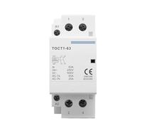 TOCT1 2P 63A 220V/230V 50/60Hz Contacteur modulaire domestique CA sur rail DIN 2NO ou 2NC ou 1NO 1NC 1 pièce(2NO)