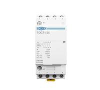 TOCT1 4P 25A 110V bobine 50/60HZ rail Din contacteur modulaire ca domestique 4NO ou 2NO 2NC contacteurs(220V,4NO)