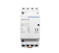 TOCT1 4P 25A 110V BOBINE 50/60HZ Rail DIN Contacteur modulaire domestique CA 4NO ou 2NO 2NC(110V,2NO2NC)
