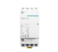 TOCT1 4P 25A 110V bobine 50/60HZ rail ménage ac contacteur modulaire 4NO ou 2NO 2NC contacteurs(220V,4NO)