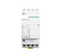 TOCT1 4P 25A 110V COIL 50/60HZ Din rail Household ac Modular contactor 4NO or 2NO 2NC Contactors AUOQKQUT(220V,4NO)