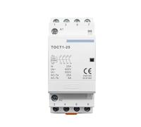 TOCT1 4P 25A 220V/230V 50/60HZ Contacteur modulaire Domestique CA 4NO(110V,2NO2NC)