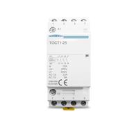 TOCT1 4P 25A 220V/230V 50/60HZ rail domestique Contacteur- modulaire AC 4NO(2NO2NC,110V)
