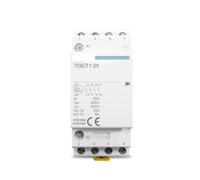 TOCT1 4P 25A 2NC 2NO 220V/230V 50/60HZ Din rail Household ac Modular contactor BIANMTSW(220V,2NO2NC)