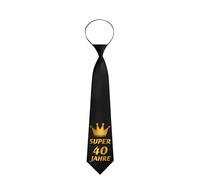Toctax 18/30/40/50/60/70 ans - Cravate personnalisée comme cadeau d'anniversaire - Accessoire amusant pour fête d'anniversaire, 40 ans., 40*8cm